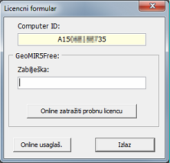 Licencni formular